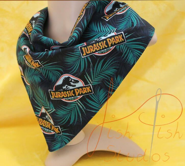 Jurassic Park Bandana A Jurassic park themed bandana. Extra large in size for fursuit acessories or everyday fashion wear